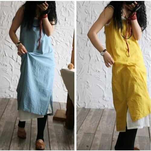 Women Summer Solid Color Spaghetti Strap Dress Ladies Vintage Dress Female Simple Bottoming Dresses