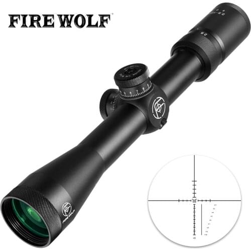 2.8-10X40 Riflescope Hunting Green Reticle Optical Sight Hunting Rifle Scope Tactical Optics Airsoft Air Guns Scopes