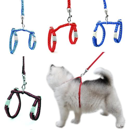 2 pieces/lot Dog Cat Harness Leash Harness Collar for Kitten Puppy Small Pet Outdoor Walking Chihuahua Terier Schnauzer
