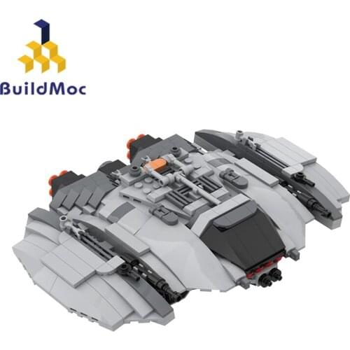 Buildmoc Movie Cylon Centurion Raider Spaceship Fighter 383PCS MOC Model Building Blocks Toys for Children DIY Toy Kids Gifts