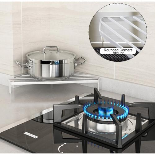 Household Kitchen Utensils Pot Rack Kitchen Pots Corner Storage Mount Space-Saving Shelf