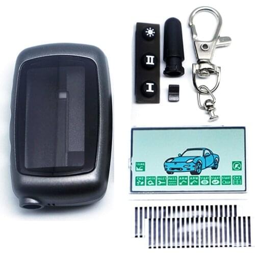 A9 Keychain Case Body Cover + A9 LCD Display Zebra Flexible Cable For Two Way Car Alarm Twage Starline A9 A8 LCD Remote Control