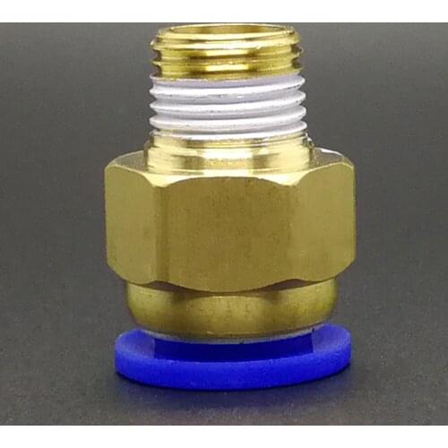 DN6 1/8" BSP Male x 4mm Hose Brass Push In to Connect One Touch Fitting Pneumatic Air