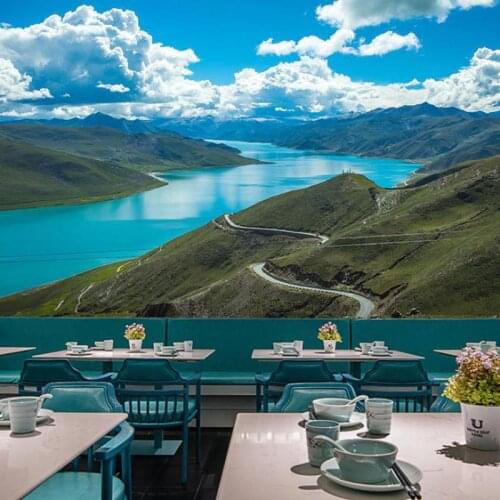 Custom size 3d visual extension space wallpaper Potala Palace mural natural landscape photo restaurant living room bedroom PVC