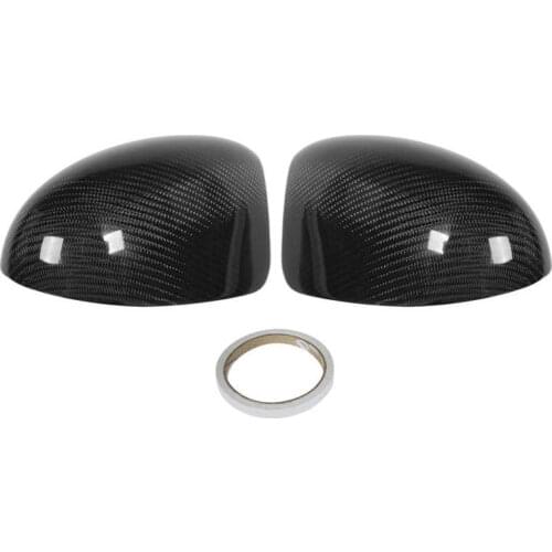 Pair Real Carbon Fiber Rear Wing Mirror Cover Caps Protection Shell Fit for Mini Cooper R53 JCW 2002-2006 Door Mirror Shell New