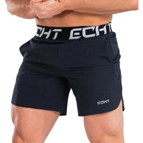 2021 New Men Fitness Bodybuilding Shorts Man Summer Gyms Workout Male Breathable Quick Dry Sportswear Jogger Beach Short Pants