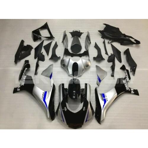 NEW ABS Motorcycle Injection complete Fairings Kits Fit For YAMAHA YZF-R1 R1 2015 2016 2017 2018 2019 Body set silver black