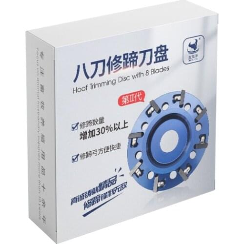 With 8pcs Cow Hoof Cutter Head Animal Hoof Trimmer Hooves Disk for Cow/Horse/Cattle/Goat