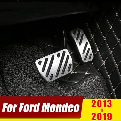 For Ford Mondeo Fusion 2013 2014 2015 2016 2017 2018 AT Car Accelerator Pedal Brake Pedals Non Slip Cover Case Pad Accessories