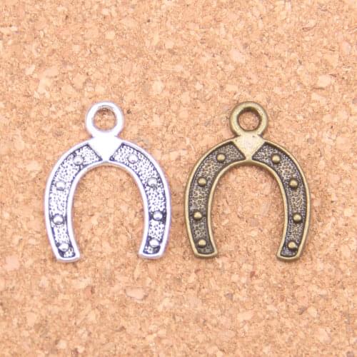 16pcs Charms lucky horseshoe 24x18mm Antique Pendants,Vintage Tibetan Silver Jewelry,DIY for bracelet necklace