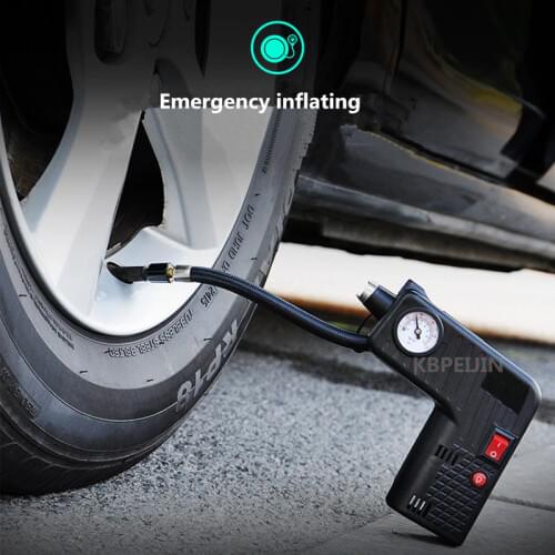 Portable 12V Car Auto Electric Air Compressor Tire Inflator Pump Rescue lamp for mazda DACIA logan CX-5 CX-7 CX-3 Accessories