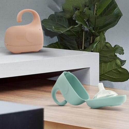 Portable PP Baby Pacifier Box Container Elephant-Shaped Dustproof Pacifier Holder Case Nipple Snack Travel Storage Stroller