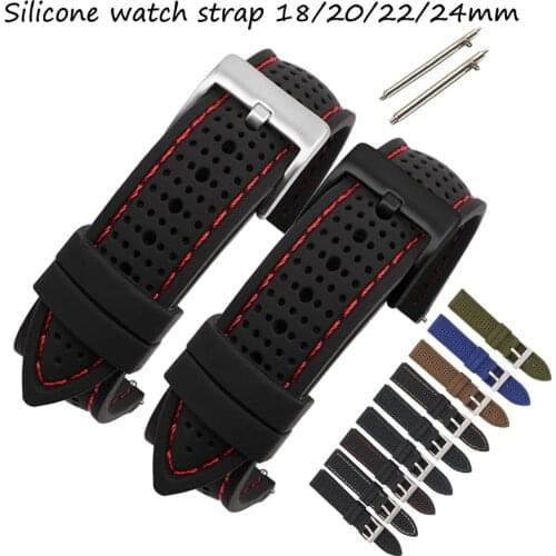 Replacement Silicone Watch Band for HUAWEI WATCH GT 2 Premium Soft Rubber Watch Strap 18mm 20mm 22mm 24mm Wrist Bracelet Belt