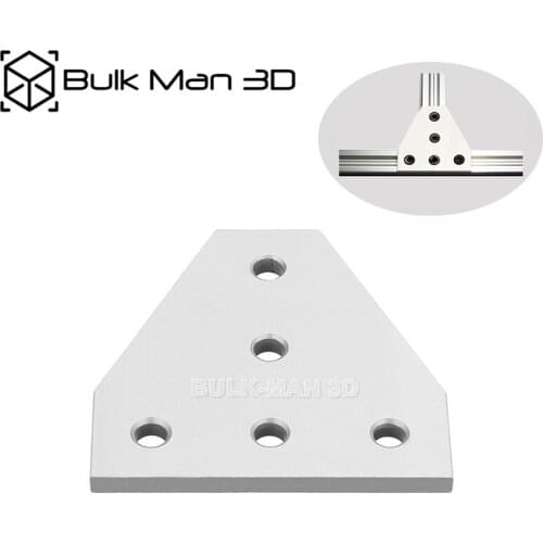 5 Hole T Shape Joining Plate for V-slot Rail,C-Beam Rail, CNC Router 3D printer parts