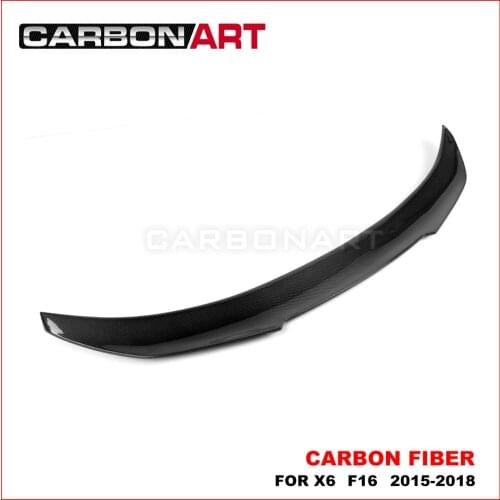 PSM Style Rear Boot Spoiler Trunk Trim Wings For BMW G02 X4 Xdrive25i Xdrive30i Spoiler 2018 2019 Carbon Materials