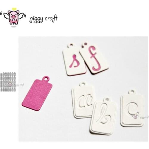 Piggy Craft metal cutting dies cut die mold 35Pcs Letter symbol label Scrapbook paper craft knife mould blade punch stencils die
