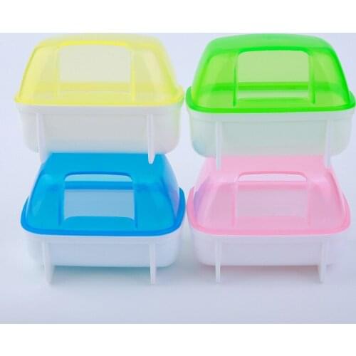 Hamster Bathroom Sauna Room Pet Small Animals Rabbit Chinchilla Toilets Cleaning Room Pet Supplies