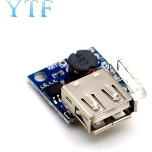 Ultra-Small Mobile Power Bank Battery Indicator 3A High Efficiency Inverter Board DC-DC Boost Module