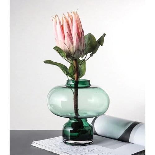 Vase Living Room Dried Flowers Nordic Ins Style Glass Transparent Dill Home Plastic Decoration Accessories Flower Vases For Home