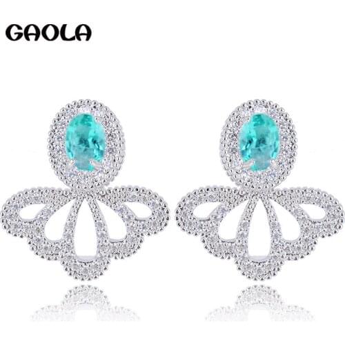 YANMEI Micro-inserted High-end Womens Earrings After Wearing Removable Elegant Wedding Earrings Female Jewelry GLE5460