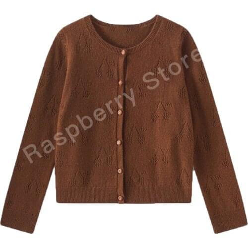 Pre-sale October 1st Gilrs Cardigan 10% Cashmere Warm BP Style