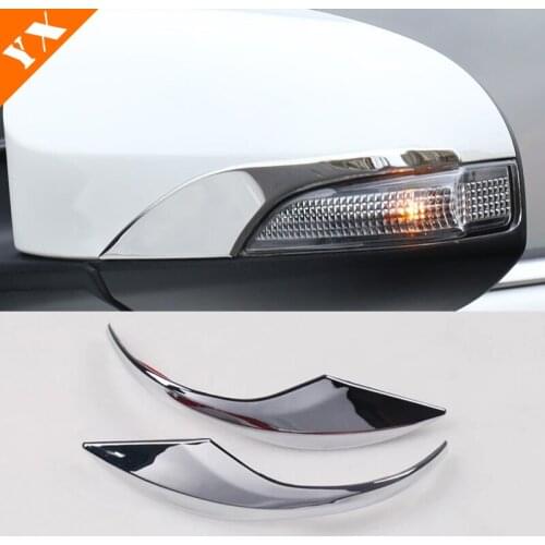 For Toyota VERSO 2013 14 15 16 2017 ABS Chrome Car Decoration Side Door Rearview turning Mirror Cover Trim Frame strips 2pcs