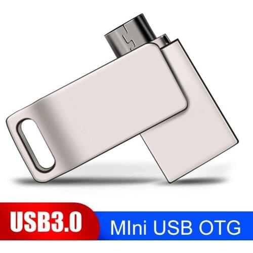 8/16/32/64GB Dual Plug OTG Micro-USB USB 3.0 U Disk Flash Drive for Phone PC