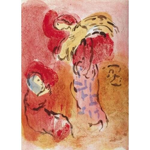 Abstract figures women red scenery oil painting canvas printings printed on canvas home wall art decoration picture