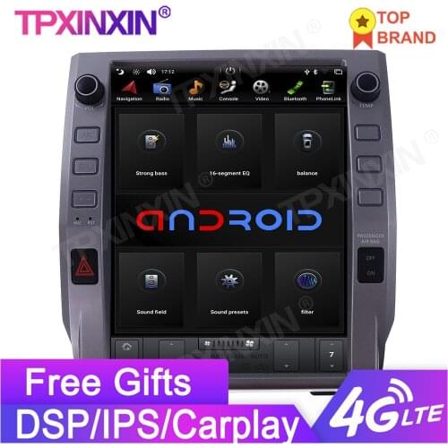 For Toyota Tundra 2014+ Tesla Radio Style Android 9.0 Car Radio GPS Navigation Auto Multimedia Player Stereo Audio Head Unit DSP