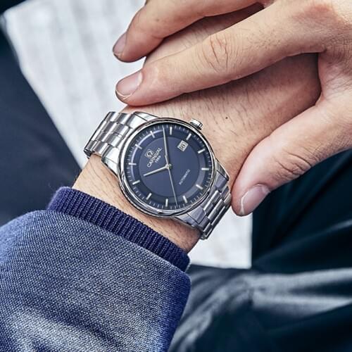 CARNIVAL Import MIYOTA Movement Mechanical Watch Sapphire Automatic Watches Men Waterproof Full Steel Watch Clock Montre Homme