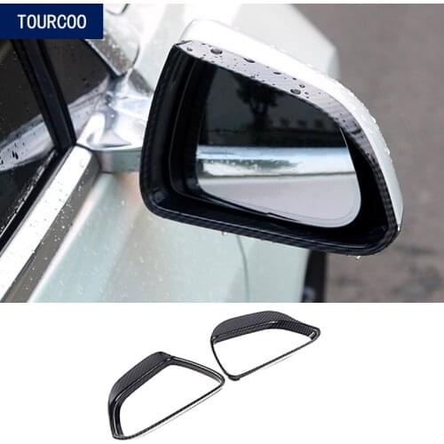 For Tesla Model 3 Rear View Mirror Rain Eyebrow Cover Car Modified Garnish Accessories for Tesla Model 3 2019 2020