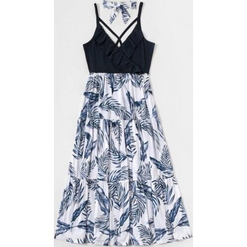 Baywell Summer Cotton Mother Daughter Dresses Outfits Mom Mommy Girl Father Son Boy All Famliy T-shirts Baby Romper