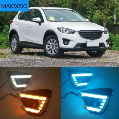 For Mazda CX-5 CX5 2012 - 2016 Driving DRL Daytime Running Light fog lamp Relay LED Daylight car style free ship