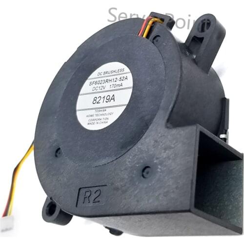 For SF6023RH12-52A DC 12V 170mA 60x60x25mm Three Lines Server Blower Fan One year warranty