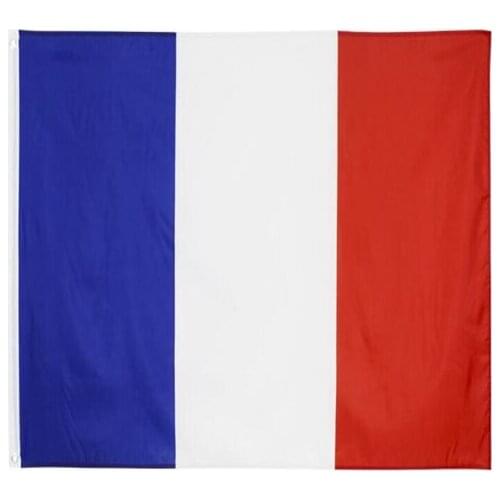 90x150cm France Flag Polyester Printed European Banner Flags with 2 Brass Grommets for Hanging French National Flags and B