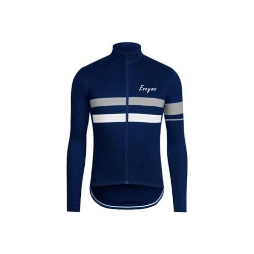 Team Spring Summer Long Sleeve Mens Cycling Jersey Top Bicycle Racing Jerseys Ciclismo Triathlon Riding Shirt ENCYMO
