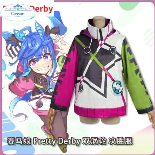 Game Umamusume: Pretty Derby Twin Turbo Cosplay Costume Fashion Hoodie Uniform Unisex Activity Party Role Play Clothing S-3XL