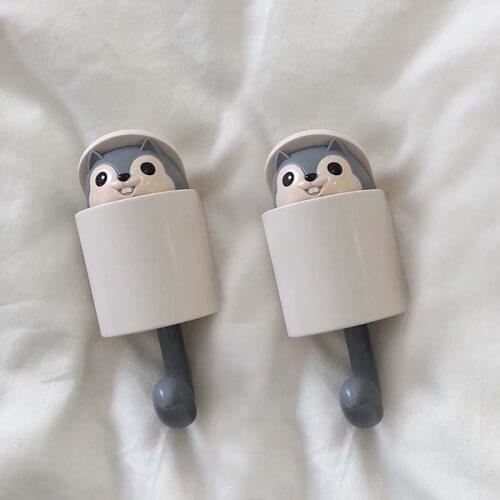 Creativity Outstretched Squirrel Hook Coat Wall Hook Key Holder Wall Home Decoration Kitchen Hook Bathroom Accessories