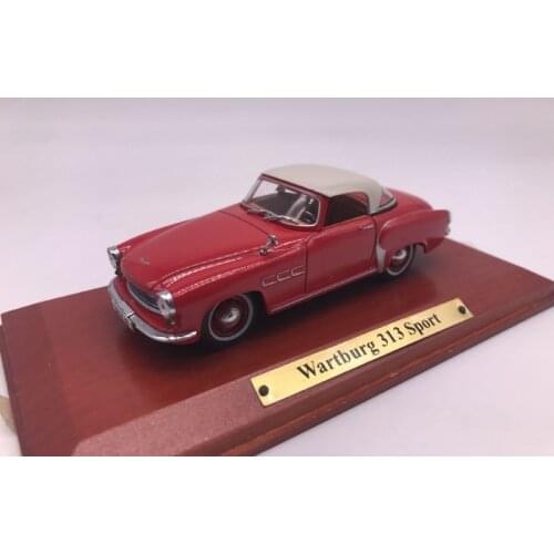 I S T 1:43 WARTBURG 313 SPORT RED Alloy model car Metal toys for childen kids diecast gift