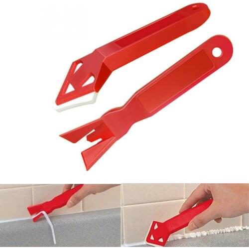 2 Pcs Silicone Glass Sealant Remover Tool Kit Set Scraper Caulking Mould Removal Home Spatula Glue Shovel Useful Tool Accesssary