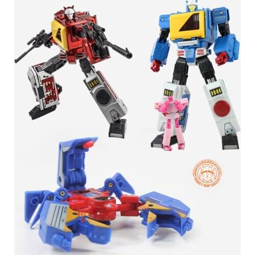 NEW INSTOCK KFC Transformation Blaster P4Ax P-4Ax Transistor P-4B P4B Blue TWINCAST MP Proportion G1 Action Figure Robot Toys