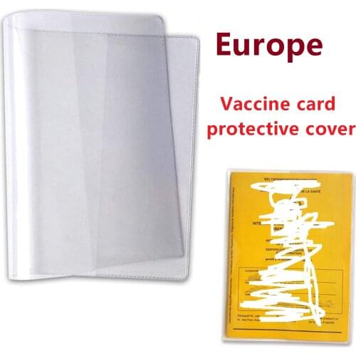 Card Transparent Cover Soft Plastic Tear-Proof Folding Design Vertical Protector Sleeves