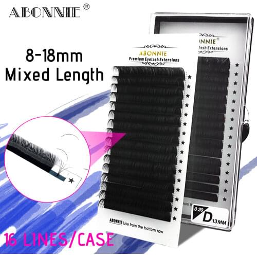 Abonnie Mink Lash Tray Vendor Individual Eyelash Extensions Private Label 0.05 D Curl Individual Siberian Lashes