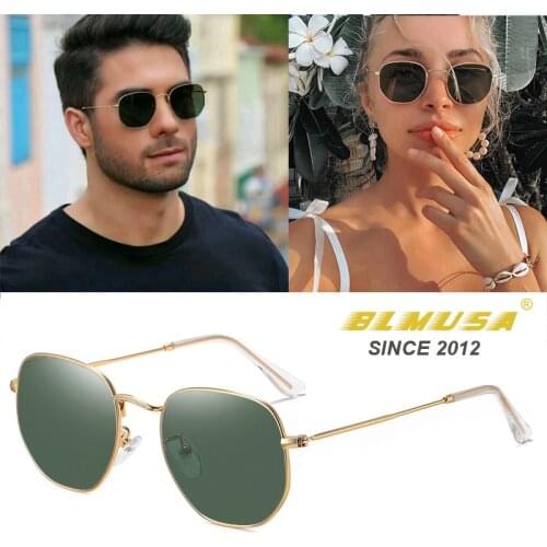 BLMUSE Metal Vintage Pilot Sunglasses Women Hot Sale Brand Design Classic Pilot Glasses Men Sun Glasses Unisex Gafas De Sol 3548