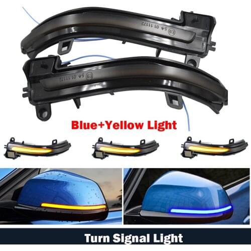 2PC Dynamic Turn Signal LED Rearview Mirror Indicator Blinker Light For BMW 1 2 3 4 Series X1 F20 F21 F22 F30 F31 F34 F32 E84 i3