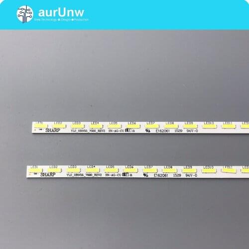 LED Backlight strip 64 leds For Sony Sharp YLS_HRN55_7020_REV2 V1.5 E162061 15521N SYV5541 KD-55X8500D KD-55X8505C KD-55X8508C