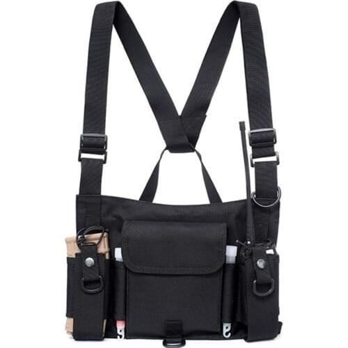 Multicam Tactical Molle Vest Ammo Chest Rig Adjustable Hunting Airsoft Paintball Gear Vest Radio Harness AK 47 Magazine Pouch