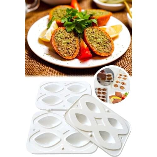 Turkish Manual Meatball Maker with Stuffed Meatloaf Press Minced Meat Mold Kibbeh Tool Easy to Cook Practic Kitchen Accessory