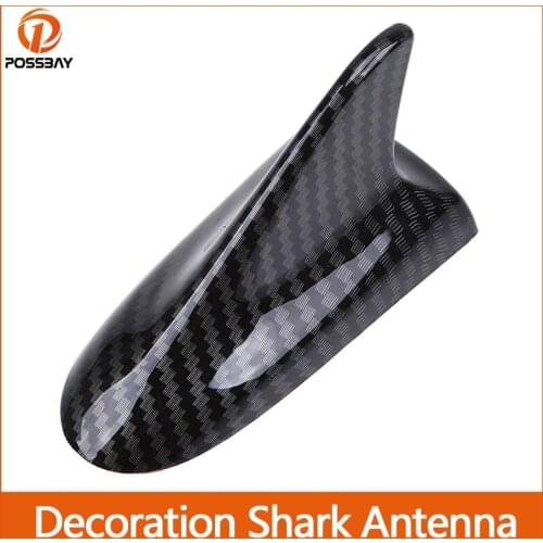 Universal Car Fin Roof Decorative Shark Antenna Sticker Carbon Fiber Look for BMW/VW/Ford/Mazda/Hyundai/Opel Auto Exterior Parts
