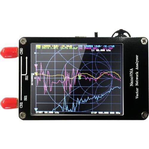 50KHz-900MHz Vector Network Analyzer Digital Display Touching Screen Shortwave MF HF VHF UHF Antenna Analyzer Standing Waves